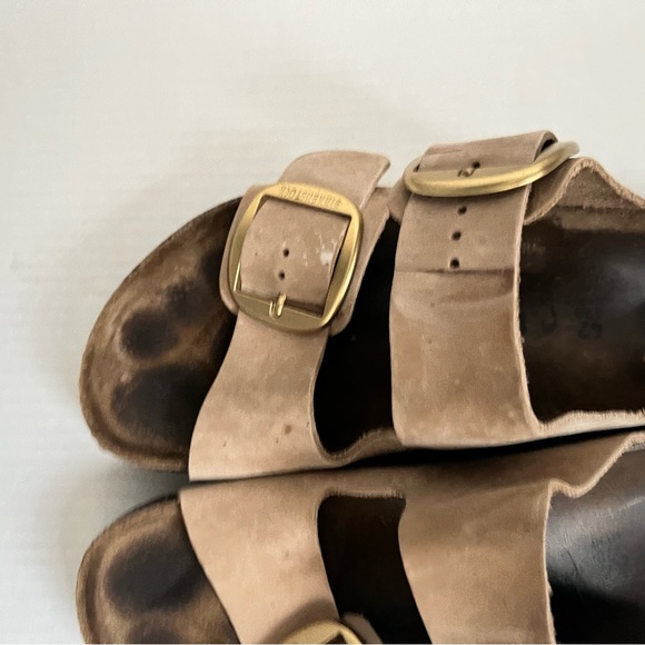 BIRKENSTOCK ARIZONA BIG BUCKLE SLIDE SANDALS SANDCASTLE SIZE 42 (11/11.5) - Picture 6 of 11